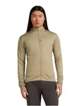 Icebreaker Fleecejacke Descender Merino Blend 300 RealFleece mit Kapuze (Merinowolle, atmungsaktiv) sandbraun Herren